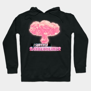 I survived Barbenheimer cloud pink Hoodie